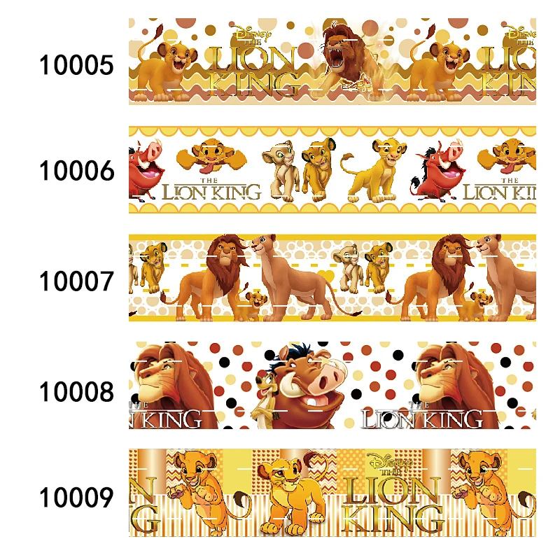 Disney The Lion King Cartoon Grosgrain Ribbon Printed Liston 50yards FOE for DIY Hair Bow Craft Supplies Decoration Materials
Disney The Lion King Cartoon Grosgrain Ribbon Printed Liston 50yards FOE for DIY Hair Bow Craft Supplies Decoration Materials