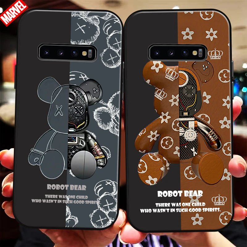 Fashion Luxury Bear For Samsung Galaxy S10 S10 Plus Lite S10E S10 5G Phone Case Black Liquid Silicon Silicone Cover Coque Back 
Fashion Luxury Bear For Samsung Galaxy S10 S10 Plus Lite S10E S10 5G Phone Case Black Liquid Silicon Silicone Cover Coque Back
