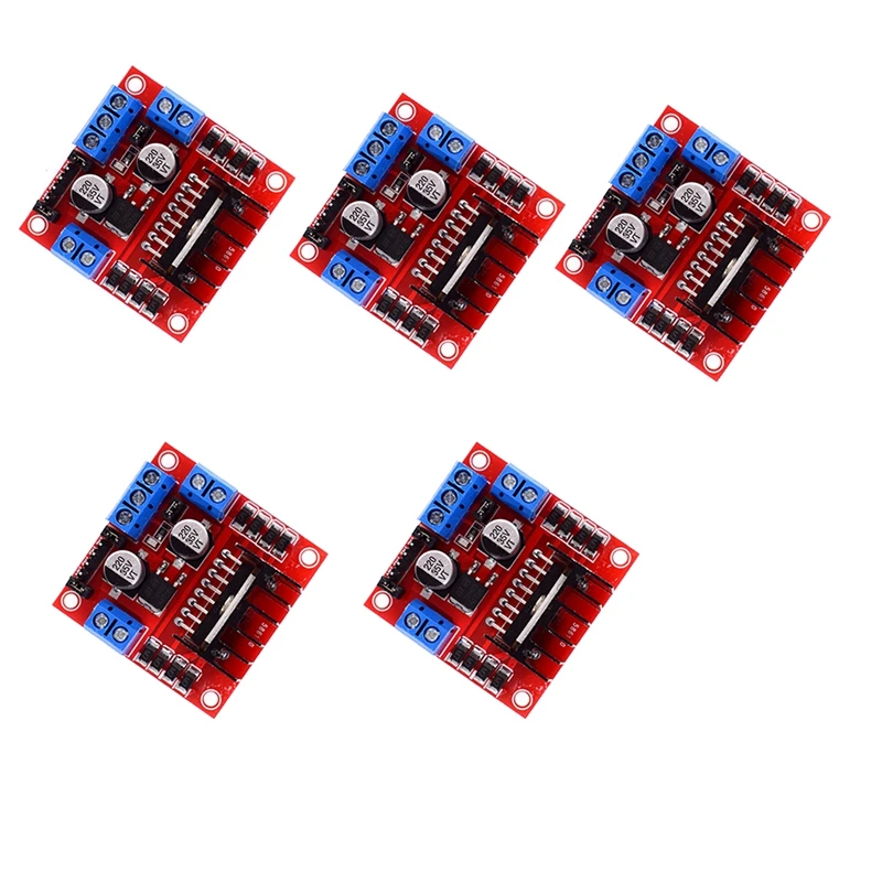 5 Pcs L298N Motor Drive Controller Board L298 DC Dual H Bridge Robot Stepper Motor Control Drives Module For Arduino
5 Pcs L298N Motor Drive Controller Board L298 DC Dual H Bridge Robot Stepper Motor Control Drives Module For Arduino