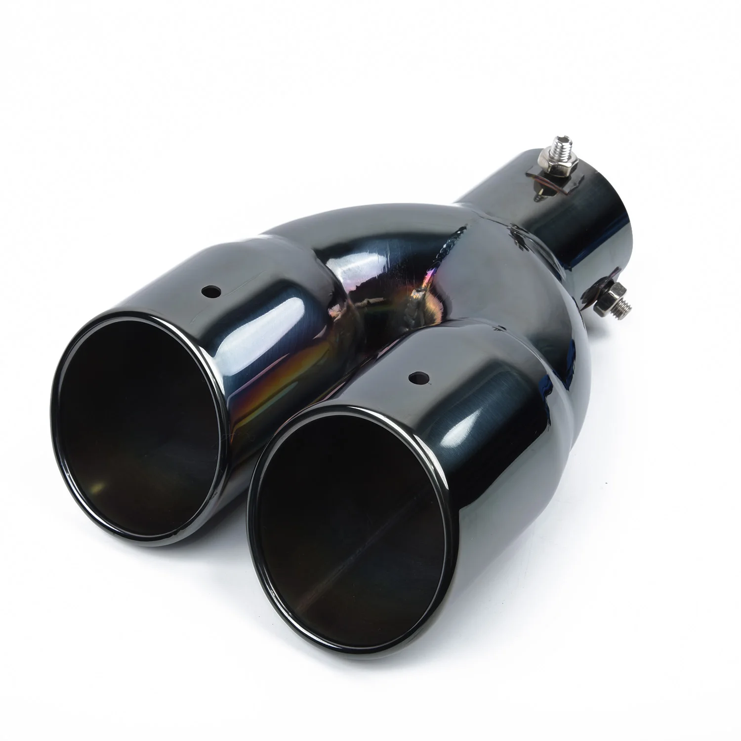 Car Double-Barrel Exhaust PipeInlet Stainless Steel Dual Rear Muffler Clamp-on Exhaust Tip Anti-corrosive Auto Replacement Parts
Car Double-Barrel Exhaust PipeInlet Stainless Steel Dual Rear Muffler Clamp-on Exhaust Tip Anti-corrosive Auto Replacement Parts