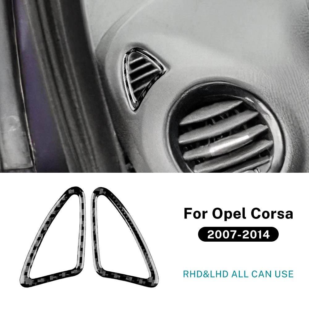 Real Soft Carbon Fiber For Opel Corsa D 2007 2008 2009 2010 2011 2012 2013 2014 Car Air Outlet Side of Instrument Panel Sticker
Real Soft Carbon Fiber For Opel Corsa D 2007 2008 2009 2010 2011 2012 2013 2014 Car Air Outlet Side of Instrument Panel Sticker