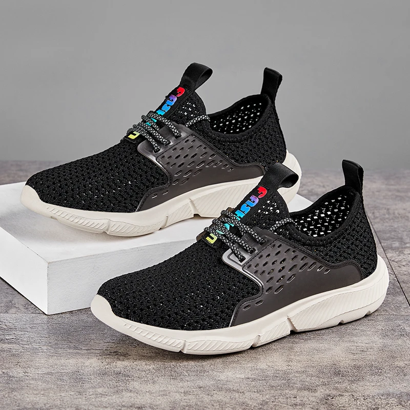 New Men Jogging Sneakers Men Casual Shoes Trendy Flying Woven Man Summer Walking Shoes Breathable Mesh Outdoor Chaussure Homme
New Men Jogging Sneakers Men Casual Shoes Trendy Flying Woven Man Summer Walking Shoes Breathable Mesh Outdoor Chaussure Homme