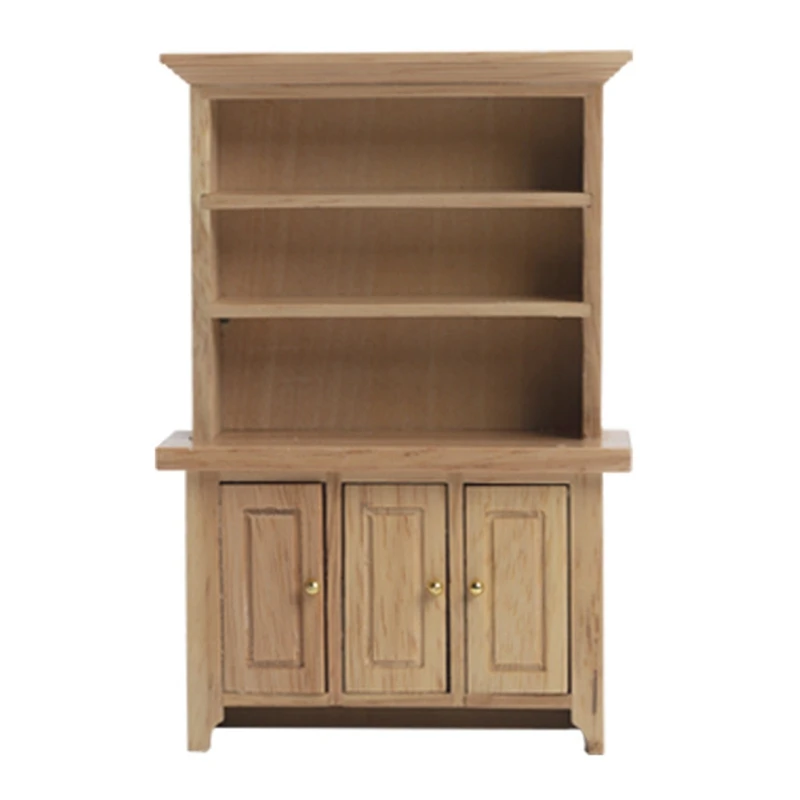 1/12 Scale Dollhouse Wood Three-Door Vertical Cabinet Miniature Showcase For Doll House Furniture Decor Accessories
1/12 Scale Dollhouse Wood Three-Door Vertical Cabinet Miniature Showcase For Doll House Furniture Decor Accessories
