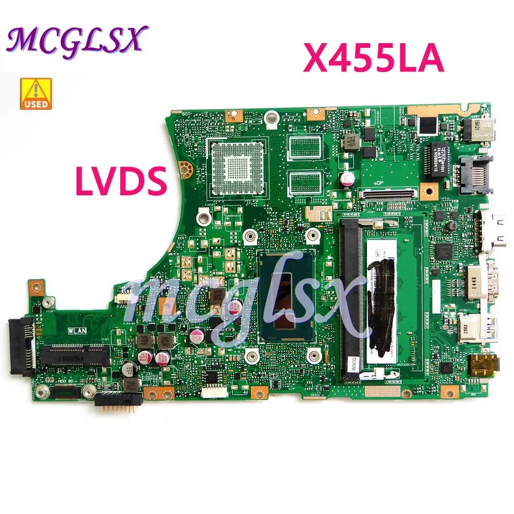 Материнская плата X455LA LVDS 4G RAM i3/i5 CPU для Asus X455L X455LF X455LJ X455LB X455LD A455L F455L K455L материнская