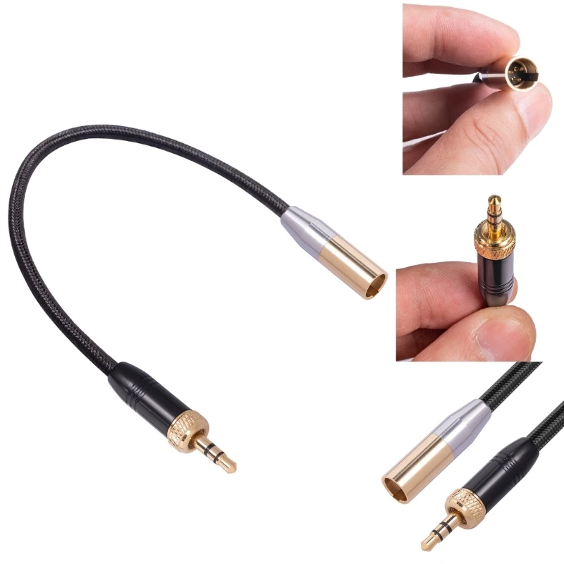 3.5mm to Mini XLR Cable, 1/8 inch Stereo to 3 Pin Mini XLR Male Cord Adapter 
3.5mm to Mini XLR Cable, 1/8 inch Stereo to 3 Pin Mini XLR Male Cord Adapter
