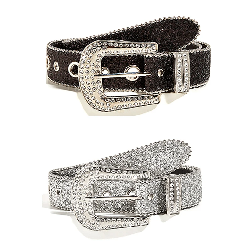 Goth Rhinestone Belts Women PU Leather Strap Bling Diamond Crystal Waist Belts Western Cowboy Y2K Girls Fashion Belt for Jeans
Goth Rhinestone Belts Women PU Leather Strap Bling Diamond Crystal Waist Belts Western Cowboy Y2K Girls Fashion Belt for Jeans