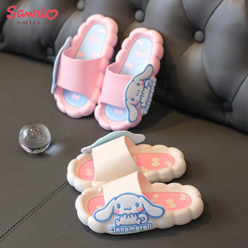 

Симпатичные детские тапочки Sanrio из аниме «Hello Kitty» с корицей, «Моя Мелодия», мультяшная милая девочка, Нескользящая дышащая домашняя обувь, п...