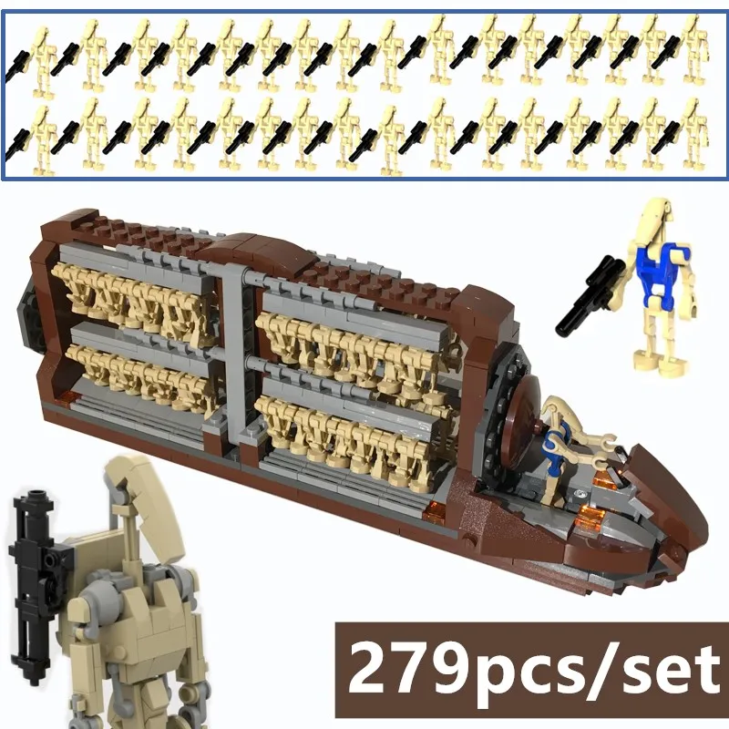 Конструктор MOC детский «военный транспорт», строительный блок для дроидов, Platoon, сборка кирпичей, детская игрушка, подарок «сделай сам»
Конструктор MOC детский «военный транспорт», строительный блок для дроидов, Platoon, сборка кирпичей, детская игрушка, подарок «сделай сам»