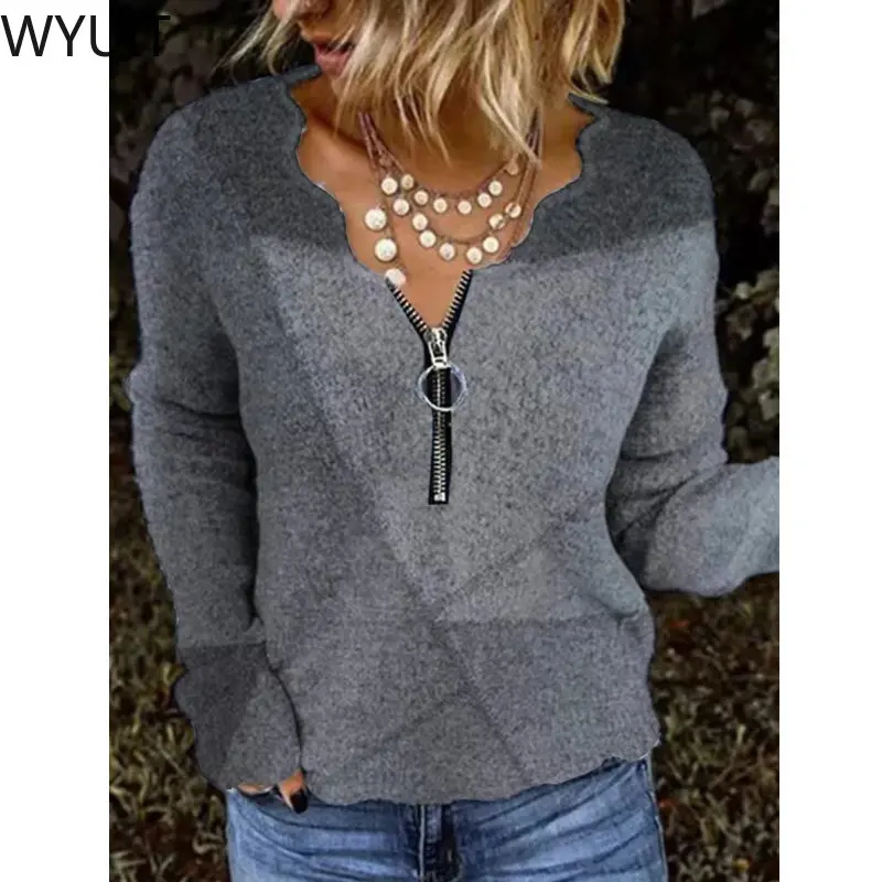 Casual Loose Long Sleeve Sweatshirts Women Fashion Zip Wave V Neck Tops Blouse Vintage Geometric Print Shirt Pullover Streetwear
Casual Loose Long Sleeve Sweatshirts Women Fashion Zip Wave V Neck Tops Blouse Vintage Geometric Print Shirt Pullover Streetwear