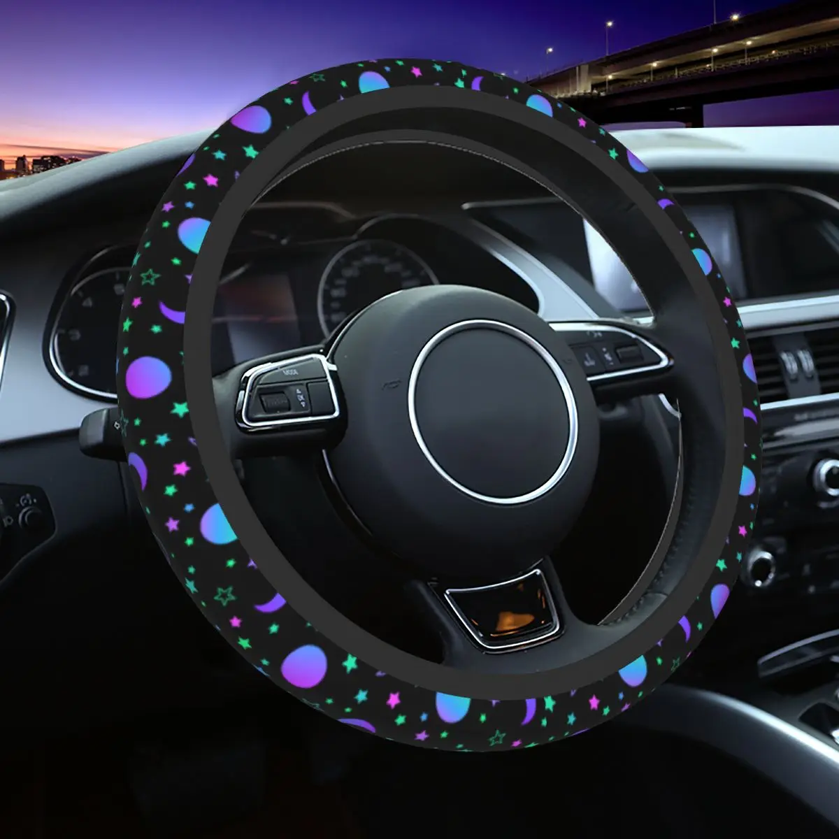 37-38 Steering Wheel Covers Retor Sun Moon Universal Cool Braid On The Steering Wheel Cover Car-styling Colorful Car Accessories
37-38 Steering Wheel Covers Retor Sun Moon Universal Cool Braid On The Steering Wheel Cover Car-styling Colorful Car Accessories