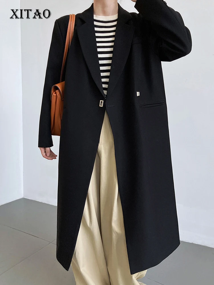 XITAO Fashion Long Women Blazer Coat Solid Color Simplicity Temperament Single Button Autumn New Loose Casual All-match ZY7866
XITAO Fashion Long Women Blazer Coat Solid Color Simplicity Temperament Single Button Autumn New Loose Casual All-match ZY7866