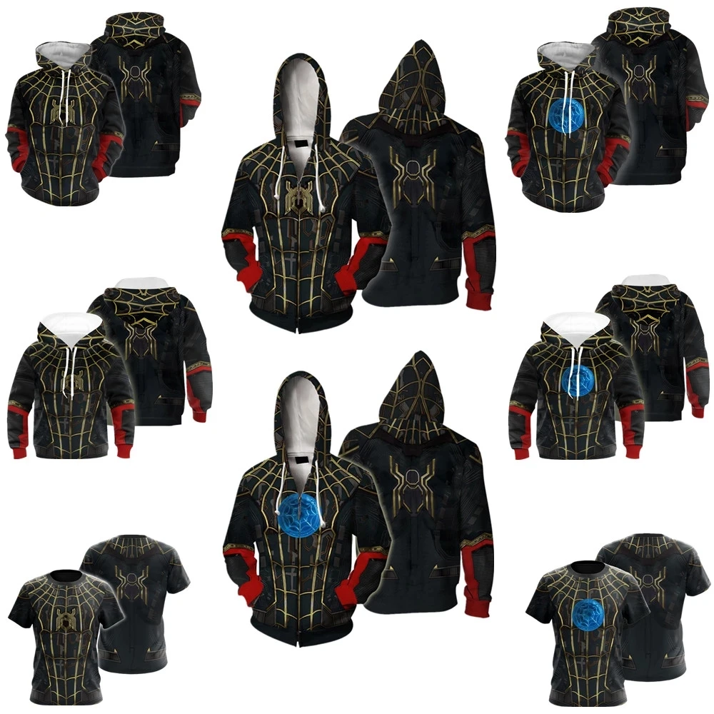 Kid / adult Anime Hoodies Spider Hero Sweatshirts Cosplay Man No Way Home Zipper Jacket Teen Hooded Coat Halloween Spider Suits
Kid / adult Anime Hoodies Spider Hero Sweatshirts Cosplay Man No Way Home Zipper Jacket Teen Hooded Coat Halloween Spider Suits