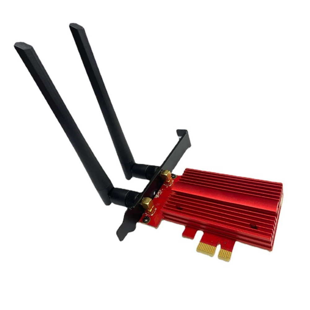 AX3000 беспроводная сетевая карта PCI-E Wifi6E, трехдиапазонная сетевая карта Bluetooth 5,2, беспроводная сетевая карта для офисных игр
AX3000 беспроводная сетевая карта PCI-E Wifi6E, трехдиапазонная сетевая карта Bluetooth 5,2, беспроводная сетевая карта для офисных игр