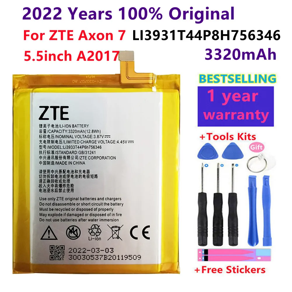 Original New For ZTE Axon 7 5.5inch A2017 LI3931T44P8H756346 battery Rechargeable Li-ion Built-in lithium polymer battery+Tools
Original New For ZTE Axon 7 5.5inch A2017 LI3931T44P8H756346 battery Rechargeable Li-ion Built-in lithium polymer battery+Tools