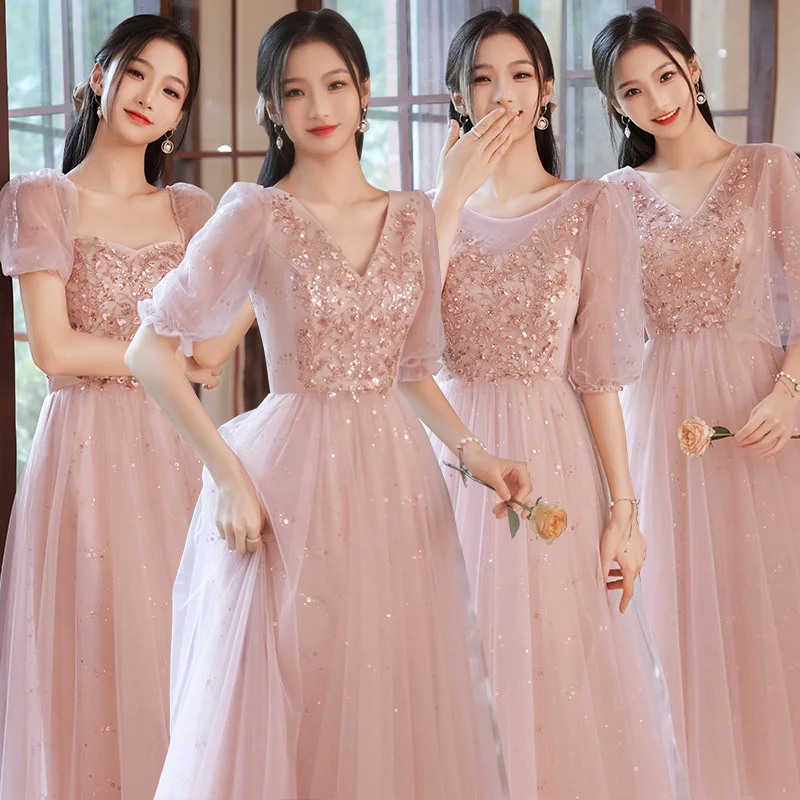 Pink Bridesmaid Dresses 2023 New Sisters Dress Dress Fashionable Fairy Temperament Long Slim Personality Girlfriend Dress
Pink Bridesmaid Dresses 2023 New Sisters Dress Dress Fashionable Fairy Temperament Long Slim Personality Girlfriend Dress