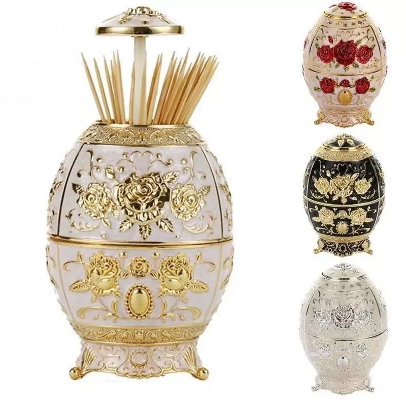 Metal Vintage Automatic Toothpick Holder Zinc Alloy Metal Toothpick Dispenser Box Organizer European Style
Metal Vintage Automatic Toothpick Holder Zinc Alloy Metal Toothpick Dispenser Box Organizer European Style