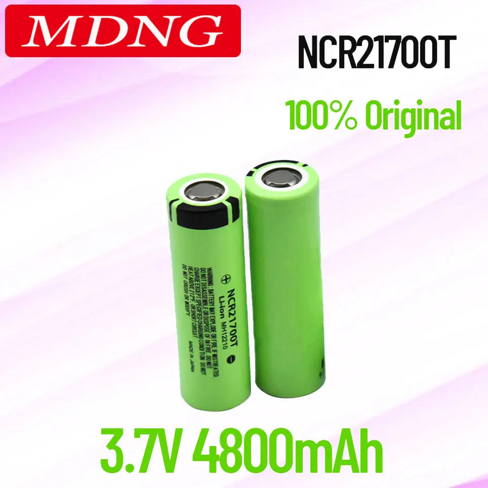100% /Original 21700 NCR21700T Lithium Rechargeable Battery 4800mAh 3.7 V 40A High-discharge Battery High-drain Li-ion Battery
100% /Original 21700 NCR21700T Lithium Rechargeable Battery 4800mAh 3.7 V 40A High-discharge Battery High-drain Li-ion Battery