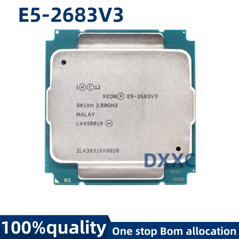 Used For Xeon Processor E5-2683V3 E5 2683V3 2.0GHz 14-core 35MB E5 2683 V3 FCLGA2011-3 22nm 120W CPU Processor
Used For Xeon Processor E5-2683V3 E5 2683V3 2.0GHz 14-core 35MB E5 2683 V3 FCLGA2011-3 22nm 120W CPU Processor