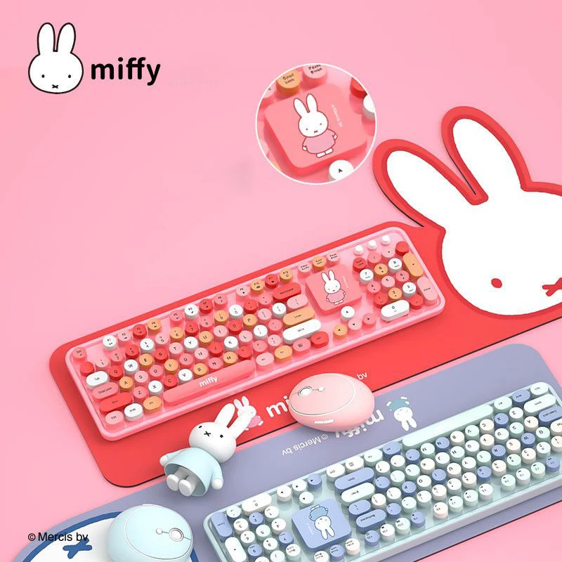 Cartoon Miffy Wireless Keyboard Anime Cartoon Computer Keyboard Android Windows ios Computer Universal wireless keyboard Gift
Cartoon Miffy Wireless Keyboard Anime Cartoon Computer Keyboard Android Windows ios Computer Universal wireless keyboard Gift