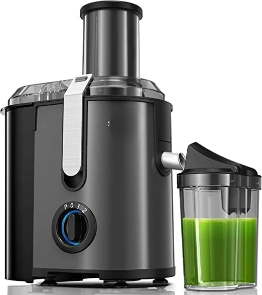 

Machine, 1000W(Peak) Centrifugal Juicer with 3.2" Big Mouth for Whole Fruits and Veggies, Juice Extractor Maker with 3 Speed