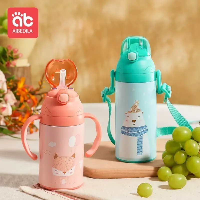 AIBEDILA Children's Water Bottle for Kids Thermos Cup With Handle Baby Items Cups Child Straw Sippy School Bottles Carry AB2897
AIBEDILA Children's Water Bottle for Kids Thermos Cup With Handle Baby Items Cups Child Straw Sippy School Bottles Carry AB2897