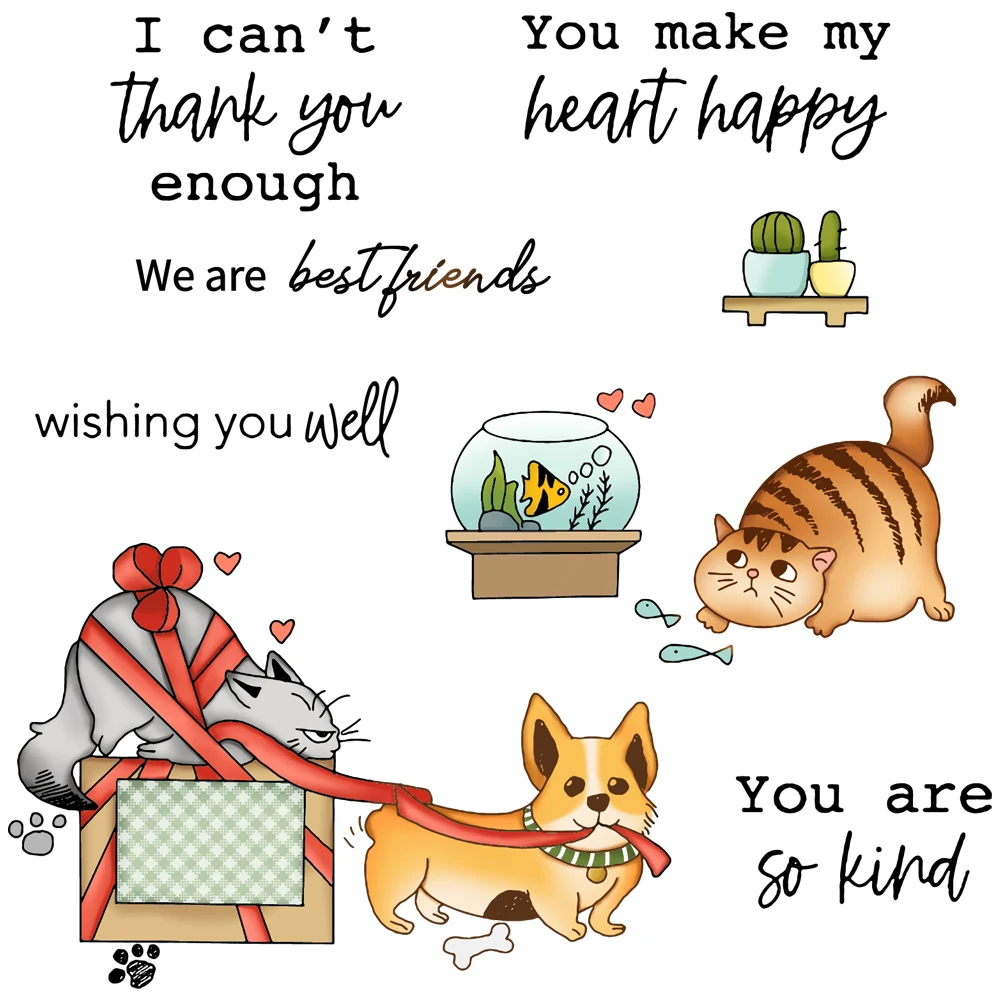 MangoCraft Pet Dogs And Cats Metal Cutting Dies Clear Stamp Autumn Winter Scrapbooking Decor DIY Cut Dies Stamps For Cards
MangoCraft Pet Dogs And Cats Metal Cutting Dies Clear Stamp Autumn Winter Scrapbooking Decor DIY Cut Dies Stamps For Cards