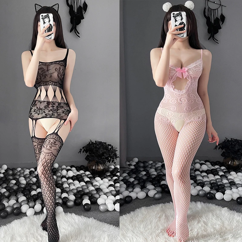 Women's Sexy Lingerie Bodysuit Lace Erotic Lingerie Fishnet Women Underwear Crotchless Stockings Costume Pantyhose
Women's Sexy Lingerie Bodysuit Lace Erotic Lingerie Fishnet Women Underwear Crotchless Stockings Costume Pantyhose