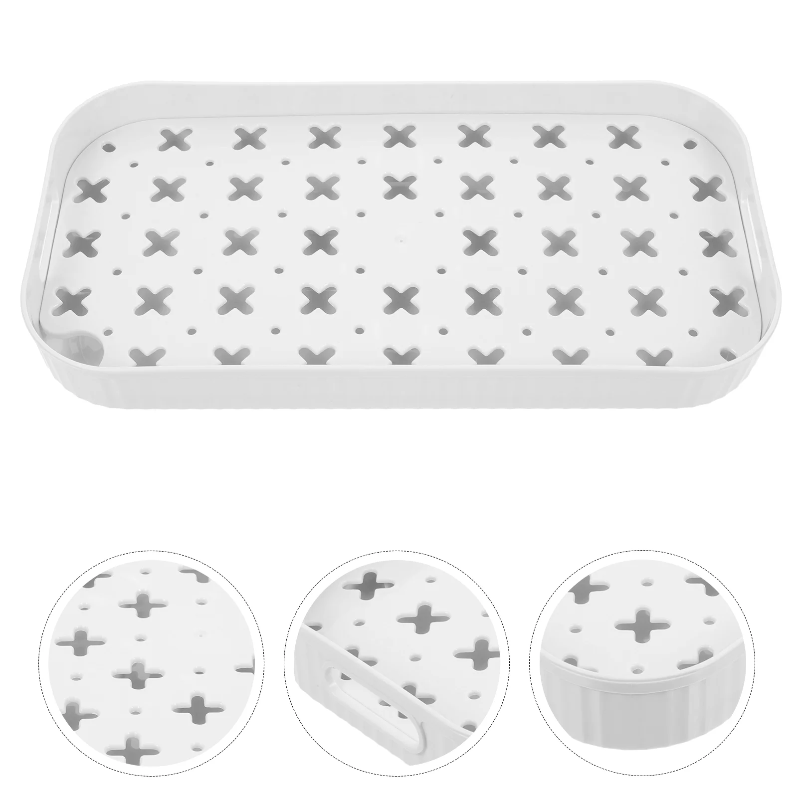 Tray Plate Drain Kitchen Forcountertop Bathroom Shower Soap Organizer Toilet Sink Draining Convenient Function Multi Trays
Tray Plate Drain Kitchen Forcountertop Bathroom Shower Soap Organizer Toilet Sink Draining Convenient Function Multi Trays