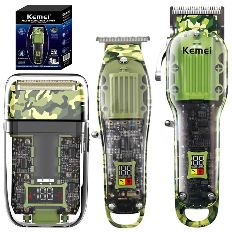 Профессиональная машинка для стрижки волос Kemei, регулируемый триммер для мужчин, шнур и Беспроводная электрическая машинка для бороды, пере...
Профессиональная машинка для стрижки волос Kemei, регулируемый триммер для мужчин, шнур и Беспроводная электрическая машинка для бороды, пере...