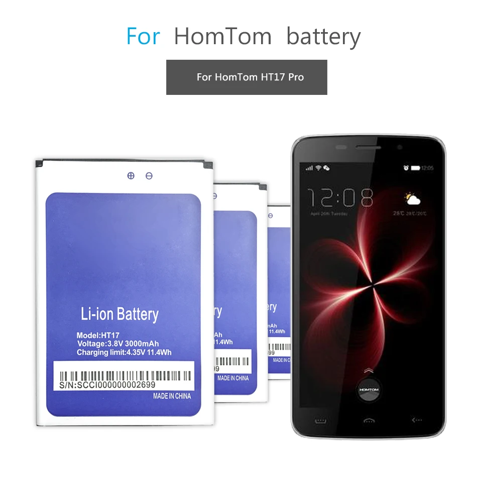 For HOMTOM HT 17 Battery Batteries Replecement Large Capacity 3000mAh Back-up Battery for HOMTOM HT17 Pro HT17Pro HT 17 Pro
For HOMTOM HT 17 Battery Batteries Replecement Large Capacity 3000mAh Back-up Battery for HOMTOM HT17 Pro HT17Pro HT 17 Pro