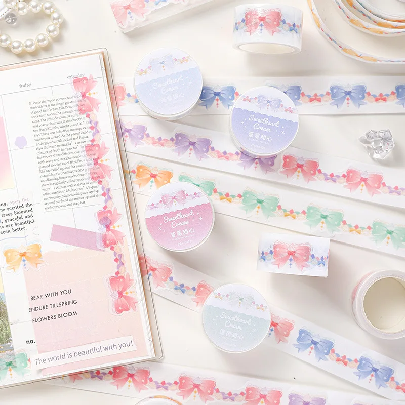 MOHAMM 1 Roll Creative Simple Bowknot Washi Tape Scrapbooking Tapes for DIY Decorative Material Collage Journaling
MOHAMM 1 Roll Creative Simple Bowknot Washi Tape Scrapbooking Tapes for DIY Decorative Material Collage Journaling