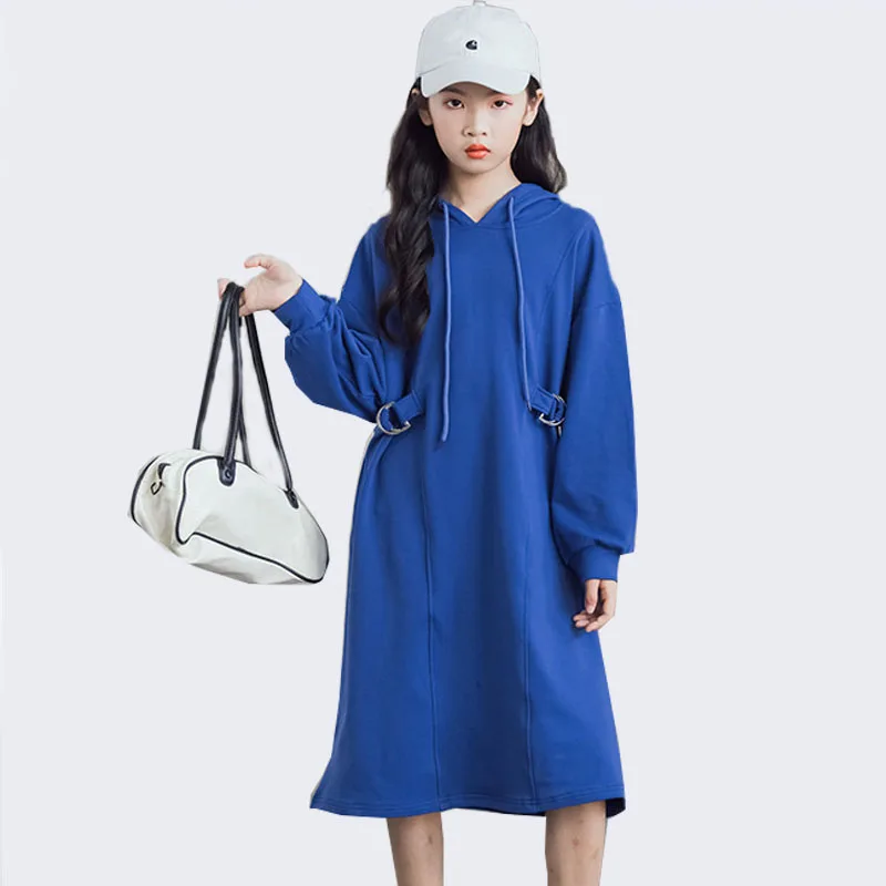 Girls Casual Dress Spring Autumn 2023 Cotton Long Sleeve Hoodies Dress for Kids Mid-Calf 12 13 14 Years Teenage Children Clothes
Girls Casual Dress Spring Autumn 2023 Cotton Long Sleeve Hoodies Dress for Kids Mid-Calf 12 13 14 Years Teenage Children Clothes