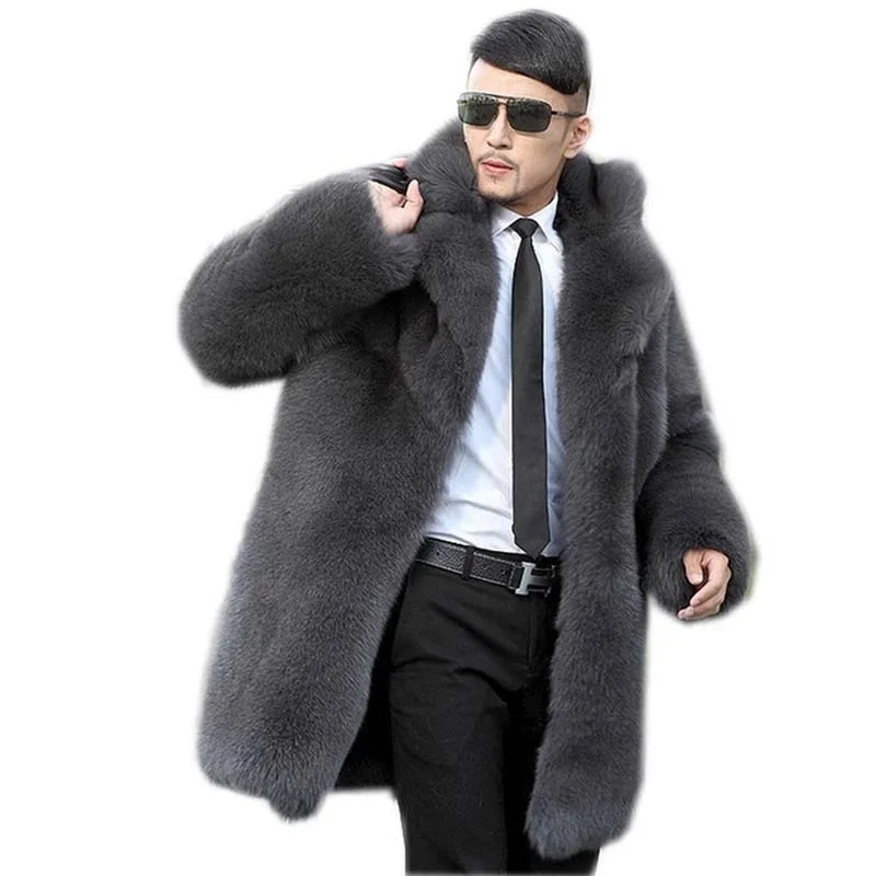 Men's Autumn and Winter New Thickened Warm Artificial Imitation Fox Fur Leather Fur Coat Imitate Rex Rabbit Fur Large Size Plush
Men's Autumn and Winter New Thickened Warm Artificial Imitation Fox Fur Leather Fur Coat Imitate Rex Rabbit Fur Large Size Plush