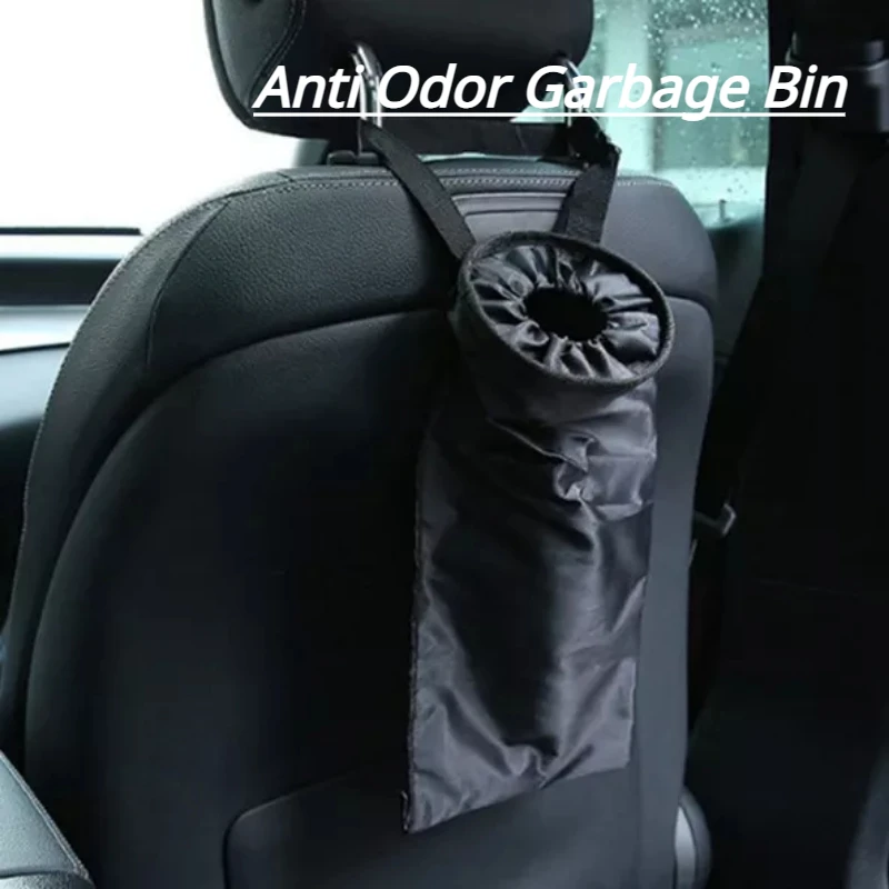 

Car Dustbin Garbage Bag Dust Seat Back Storage Rubbish Bin Box Sundries Holder Organizer Pocket Bags Trash Can Car Accessories