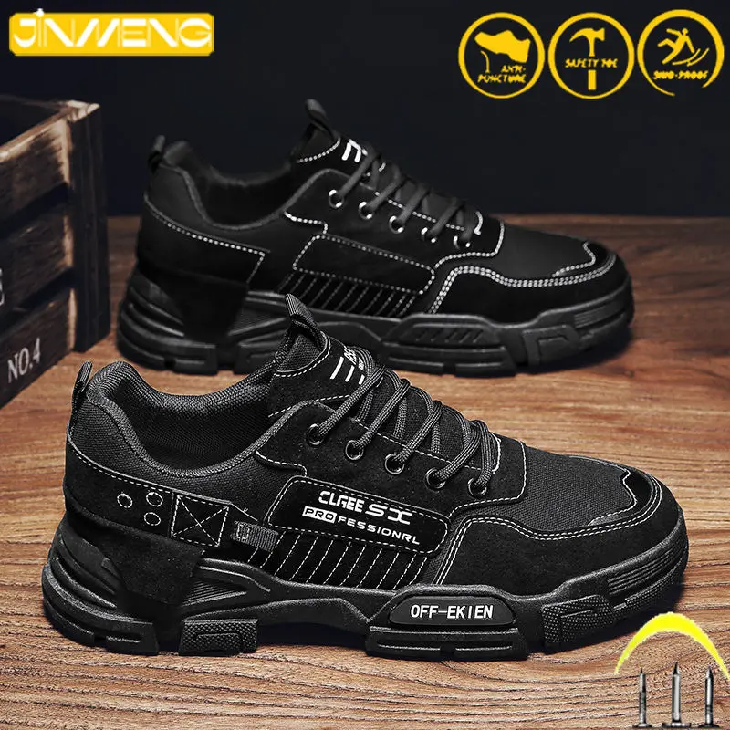Indestructible Shoes Men Work Safety Shoes with Steel Toe Cap Puncture-Proof Boots Lightweight Breathable Sneakers Dropshipping
Indestructible Shoes Men Work Safety Shoes with Steel Toe Cap Puncture-Proof Boots Lightweight Breathable Sneakers Dropshipping