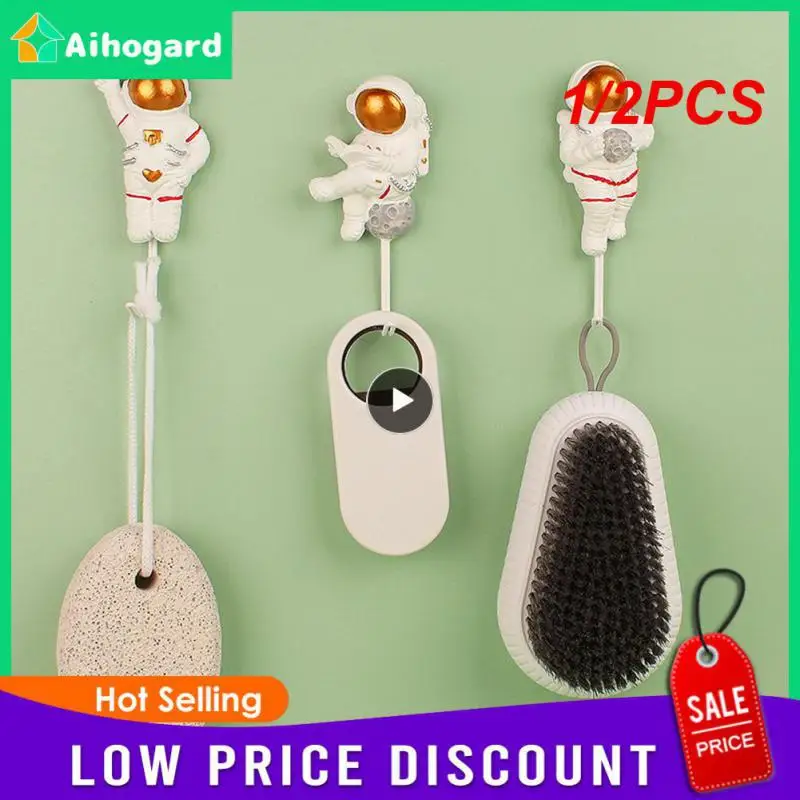 1/2PCS Cartoon Astronaut Hooking No Trace Strong Viscose Hook Kitchen Hooks For Utensils No Punching Wall Hanger Behind The Door 
1/2PCS Cartoon Astronaut Hooking No Trace Strong Viscose Hook Kitchen Hooks For Utensils No Punching Wall Hanger Behind The Door