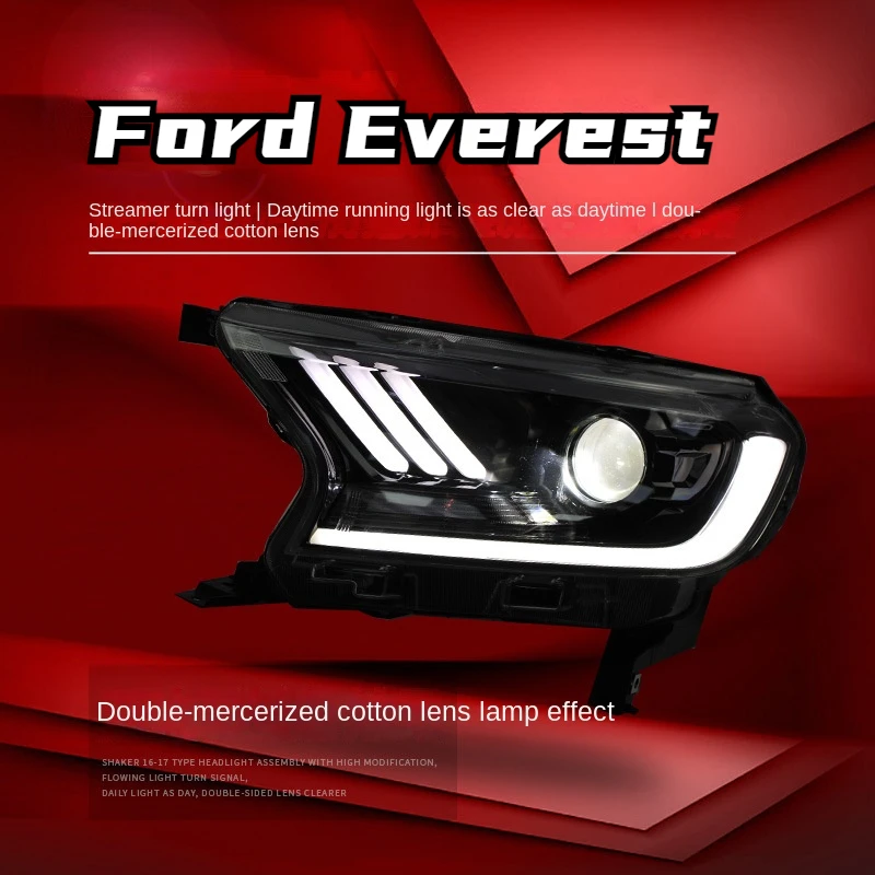 2PCS Ford Everest Headlamp Assembly Ranger Modified Lens LED Headlamp Mustang Streamer Daytime Running Lamp
2PCS Ford Everest Headlamp Assembly Ranger Modified Lens LED Headlamp Mustang Streamer Daytime Running Lamp