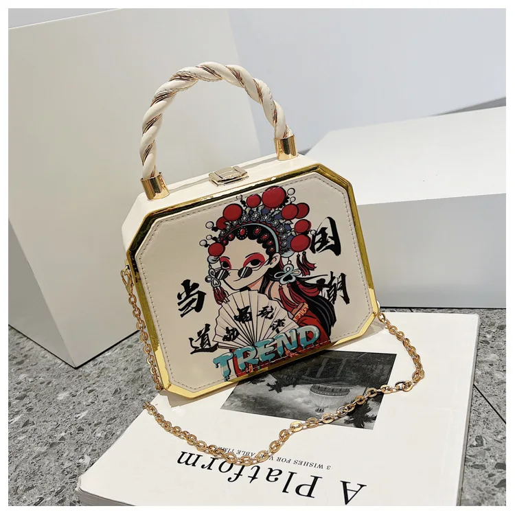 Cartoon Print Hard Box Shape Pu Leather Crossbody Bag For Women 2022 Chinese Style Shoulder Handbags And Purses Lady Party Tote
Cartoon Print Hard Box Shape Pu Leather Crossbody Bag For Women 2022 Chinese Style Shoulder Handbags And Purses Lady Party Tote