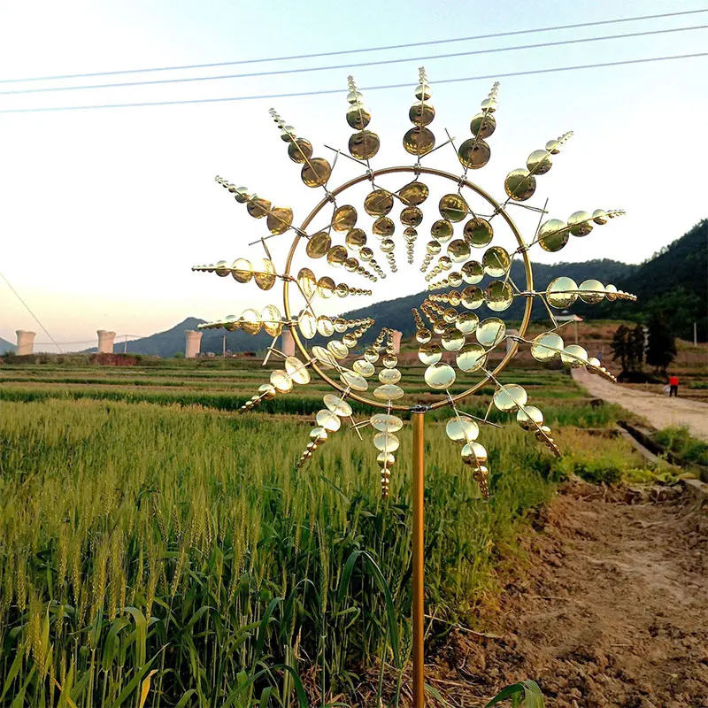 3D large wind spinner Rotating Windmill Unique Magical Metal Windmills Home Outdoor Decoration Garden Lawn Decor Windmolen
3D large wind spinner Rotating Windmill Unique Magical Metal Windmills Home Outdoor Decoration Garden Lawn Decor Windmolen