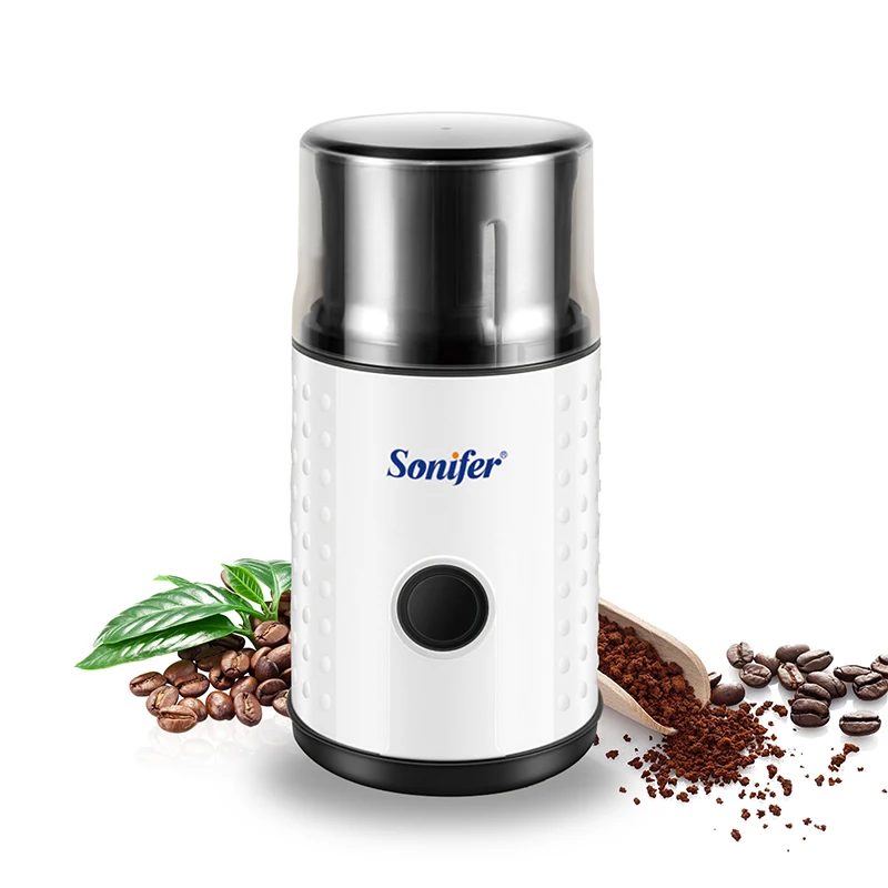

Электрическая кофемолка для кафе, травы, орехов, трав, зерен, перца, табака, специй, муки, мельница, кофемолка для зерен, время, Sonifer