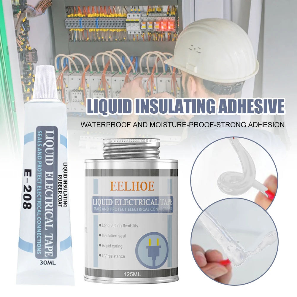 25/125ml High-Temperature Resistant Sealant Insulating Sealing Glue Waterproof Liquid Insulation Electrical Glue Tape
25/125ml High-Temperature Resistant Sealant Insulating Sealing Glue Waterproof Liquid Insulation Electrical Glue Tape