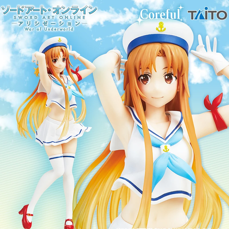 Original Taito Coreful Anime Sword Art Online Yuuki Asuna Marine Look SAO PVC Action Doll Model Gift Figure Toys
Original Taito Coreful Anime Sword Art Online Yuuki Asuna Marine Look SAO PVC Action Doll Model Gift Figure Toys