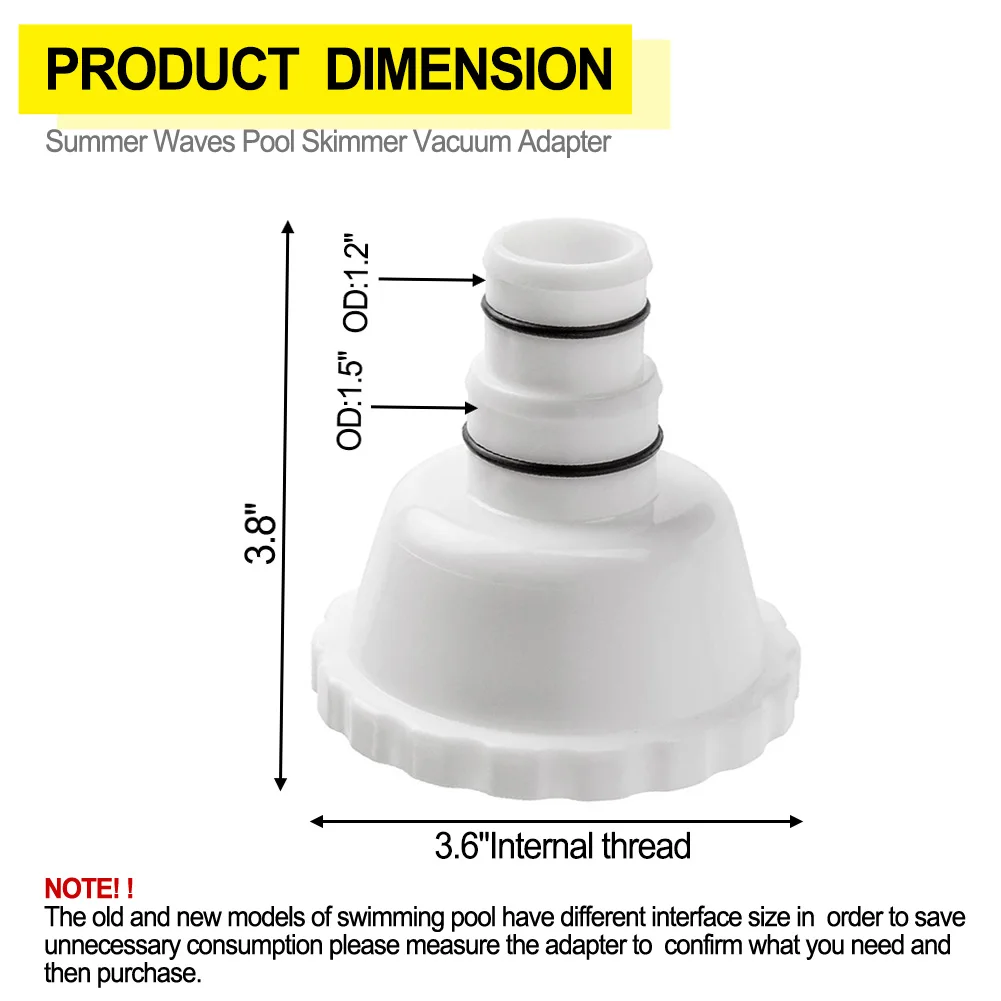 Vacuum Adapter RP/RX Skimmer Attachment For Summer Waves Above Ground Pools Spas Hot Tubs Swimming Pool Cleaning Parts
Vacuum Adapter RP/RX Skimmer Attachment For Summer Waves Above Ground Pools Spas Hot Tubs Swimming Pool Cleaning Parts