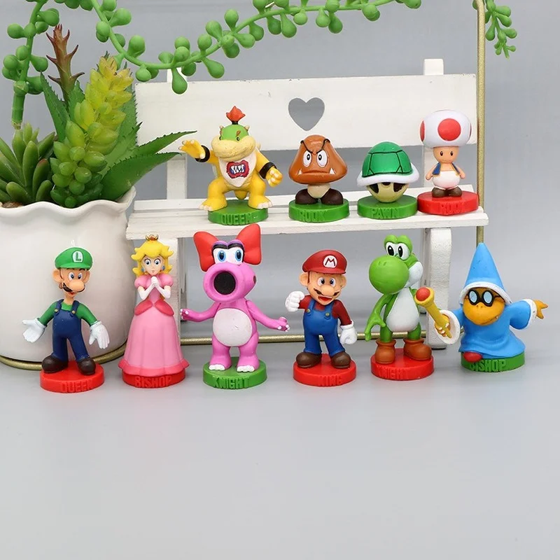 Super Mario cartoon hand made model doll display Luigi Mario yaosilon doll toy car desktop display children's birthday gift
Super Mario cartoon hand made model doll display Luigi Mario yaosilon doll toy car desktop display children's birthday gift