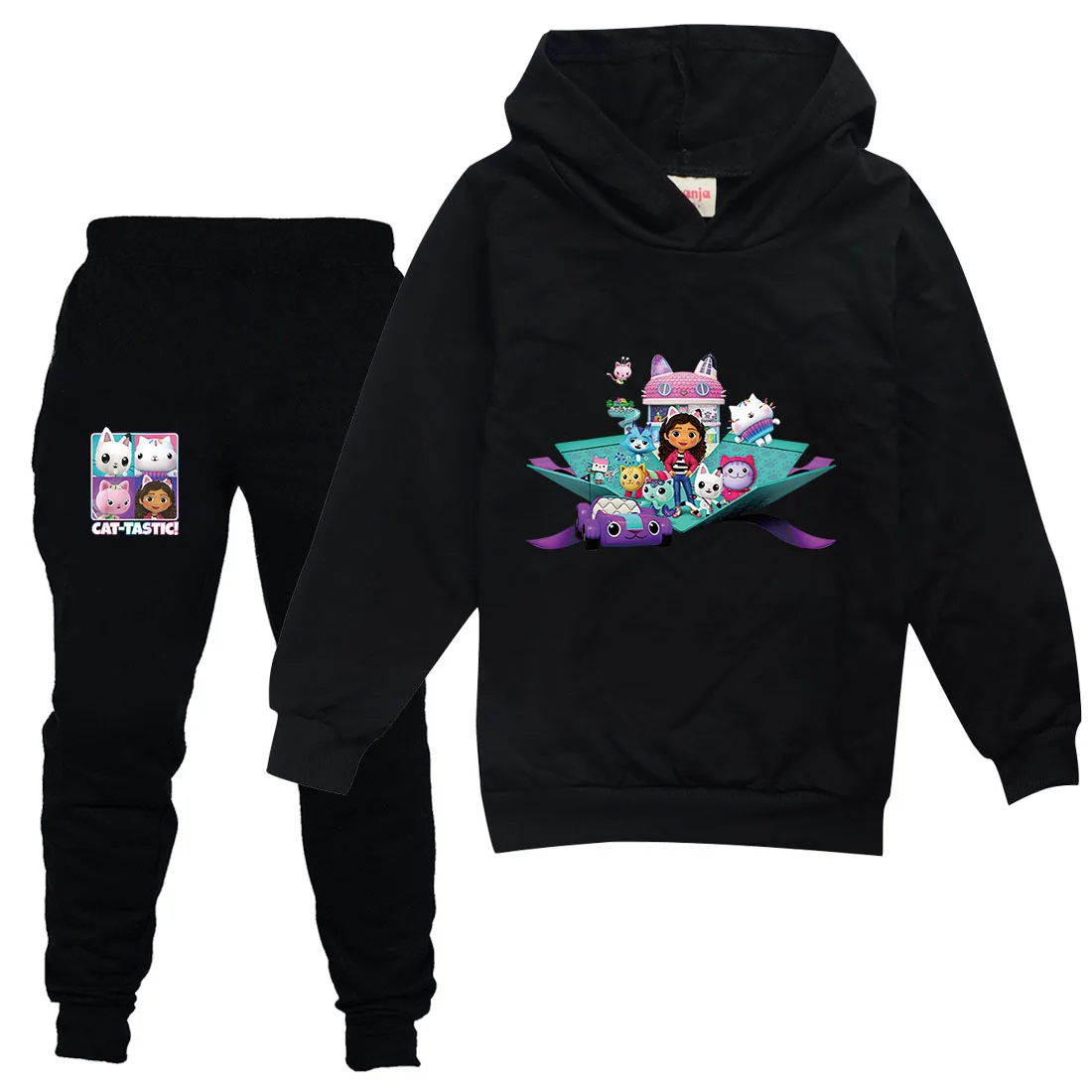 Cute Gabbys Dollhouse Hoodie Kids Clothing Baby Girls Boys Pullover Hoody Sweatshirt Top+Pants 2pcs Set Toddler Girls Outfits
Cute Gabbys Dollhouse Hoodie Kids Clothing Baby Girls Boys Pullover Hoody Sweatshirt Top+Pants 2pcs Set Toddler Girls Outfits