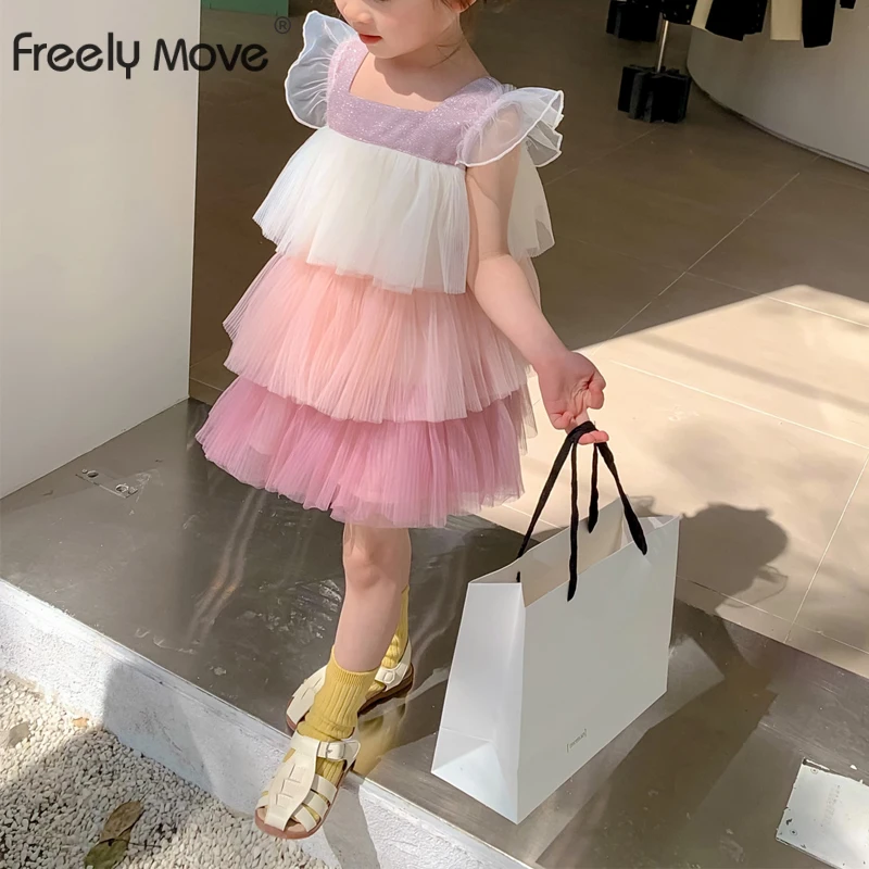 Freely Move Kids Baby Girl Beautiful Cake Dress Princess Summer Ruffles Sleeveless Square Collar KneeTutu Dress Baby Girls Dress
Freely Move Kids Baby Girl Beautiful Cake Dress Princess Summer Ruffles Sleeveless Square Collar KneeTutu Dress Baby Girls Dress