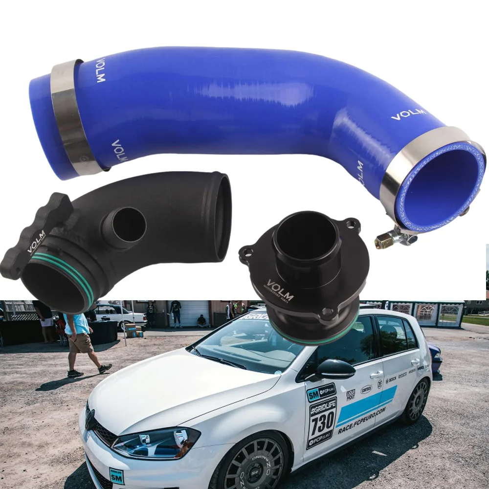 

Free Shipping Turbocharger Inlet Outlet Upgrade Pipe Silicone Hose Muffler Delete For VW Golf MK7 R EA888 Gen3 Leo Audi MK3