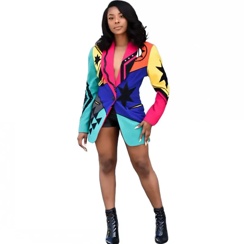 African Clothes Blazer Women Single Button Full Sleeve Outwear Coat 2022 New Fashion Dashiki Print African Jacket Blazer Spring
African Clothes Blazer Women Single Button Full Sleeve Outwear Coat 2022 New Fashion Dashiki Print African Jacket Blazer Spring