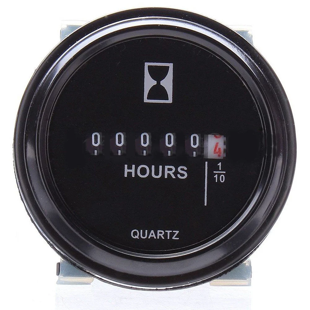 Gauge Car Use Hour Meter Digital Display Accurate Durable Quartz Mechanical Steady Round 
Gauge Car Use Hour Meter Digital Display Accurate Durable Quartz Mechanical Steady Round