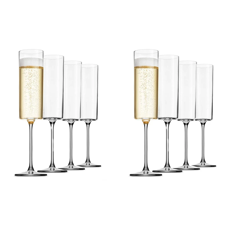 Glass Champagne Flutes 8 Pack 6-Ounce Champagne Glasses 8Pc Set, Premium Square Edge Blown Glass Wine Glass CNIM Hot
Glass Champagne Flutes 8 Pack 6-Ounce Champagne Glasses 8Pc Set, Premium Square Edge Blown Glass Wine Glass CNIM Hot